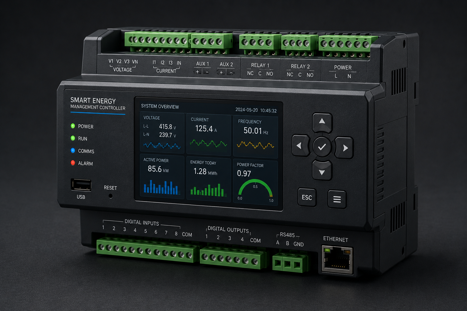 Smart energy monitoring controller