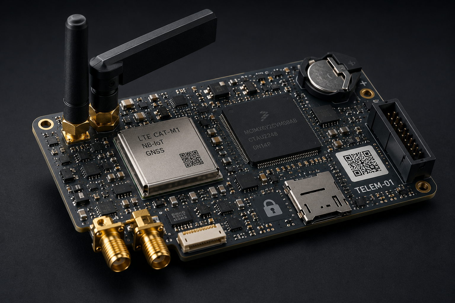Secure telemetry embedded board